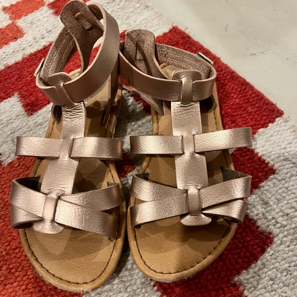 Metallic Strappy Sandals